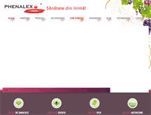 Tablet Screenshot of phenalex.ro